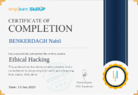 Certification de Simplilearn